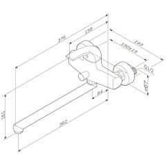Смеситель универсальный Am.Pm Sense F7590000