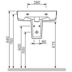 Полупьедестал Am.Pm Bliss L C534970WH
