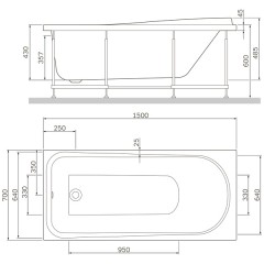 Ванна акриловая Am.Pm Like W80A-150-070W-A