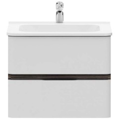 Тумба с раковиной Am.Pm Bliss D 60 белый/венге
