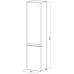 Пенал Am.Pm Bliss D белый M55CHR0341WG