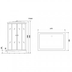 Душевая кабина Niagara Lux 7713W L