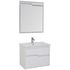 Тумба с раковиной Aquanet Модена 75 белый 00198486 + 00182319