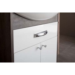 Тумба с раковиной Aquanet Грейс 60 дуб кантенбери (1 ящик, 2 дверцы) 00198374 + 00182641