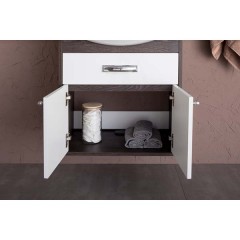Тумба с раковиной Aquanet Грейс 60 дуб кантенбери (1 ящик, 2 дверцы) 00198374 + 00182641