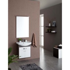 Тумба с раковиной Aquanet Грейс 60 дуб кантенбери (1 ящик, 2 дверцы) 00198374 + 00182641