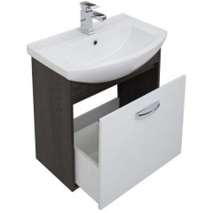 Тумба с раковиной Aquanet Грейс 65 дуб кантенбери (1 ящик) 00198376 + 00182642
