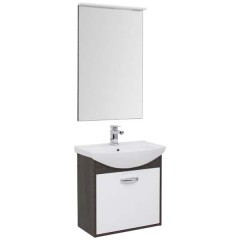 Тумба с раковиной Aquanet Грейс 65 дуб кантенбери (1 ящик) 00198376 + 00182642