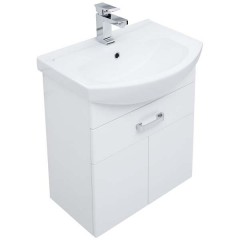 Тумба под раковину Aquanet Ирис 60 белый (1 ящик, 2 дверцы) 00198381