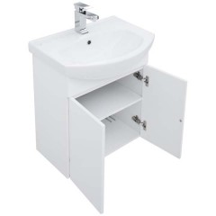 Тумба под раковину Aquanet Ирис 60 белый (2 дверцы) 00198380