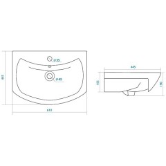Комплект мебели ASB-Mebel Алекса 60 белый/золото