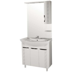 Комплект мебели ASB-Mebel Алекса 80 белый/серебро