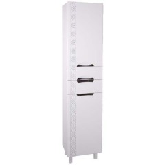 Пенал ASB-Mebel Алекса 40 L белый/серебро
