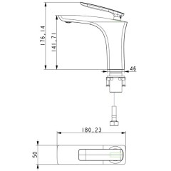 Смеситель для раковины Timo Helmi 4061/00-16 F chrome/white
