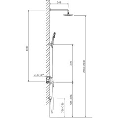 Душевая система Timo Selene SX-2069/00 SM1013 chrome