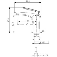 Смеситель для раковины Lemark Bellario LM6806C