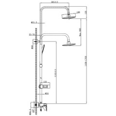 Душевая система Lemark Tropic LM7002C