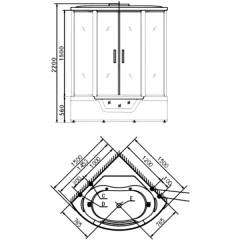 Душевая кабина Appollo GUCI-861 белый
