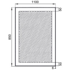 Зеркало Aquanet Алассио 11085 LED 00196639