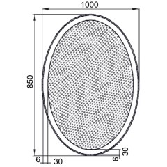 Зеркало Aquanet Комо 10085 LED 00196669