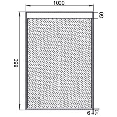 Зеркало Aquanet Палермо 10085 LED 00196645