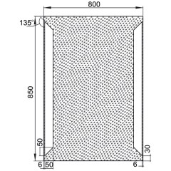 Зеркало Aquanet Сорренто 8085 LED 00196650