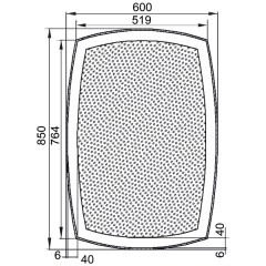 Зеркало Aquanet Тоскана 6085 LED 00196955