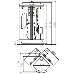 Душевая кабина SSWW BU106A