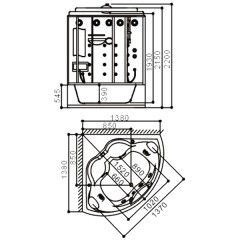Душевая кабина SSWW BU110