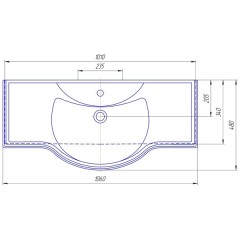 Комплект мебели ASB-Woodline Салерно 105 массив ясеня