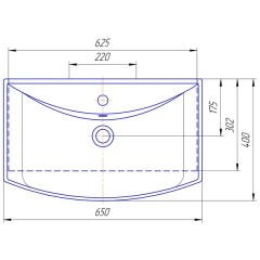 Тумба с раковиной ASB-Mebel Мираж 65