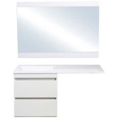 Тумба под раковину Style Line ElFante Даллас 120 подвесная белый СС-00000469