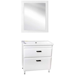 Тумба с раковиной Style Line ElFante Лотос 70 напольная белый