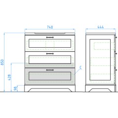 Комплект мебели Style Line Прованс 75