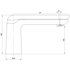 Смеситель для раковины Bennberg 115001 Chrome