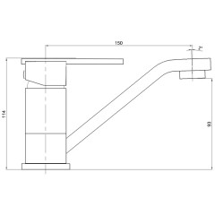 Смеситель для раковины Bennberg 11P122 Chrome