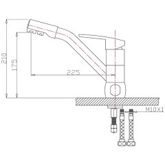 Смеситель для кухни Bennberg 20F5052 Sand