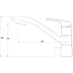 Смеситель для кухни Bennberg 20F5053 Bronze