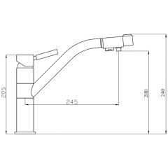 Смеситель для кухни Bennberg 20F5055 Chrome