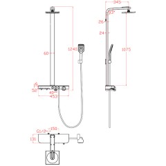 Душевая система Gllon GL-SF2060LW-T-NS