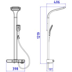 Душевая система Gllon GL-SF2070LW-S