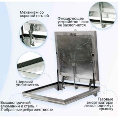 Люк напольный Revizor Лифт 2.0 1100x700