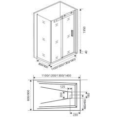 Стенка боковая GooDDooR Galaxy SP-80-C-CH