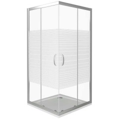 Душевое ограждение GooDDooR Infinity CR-80-S-CH