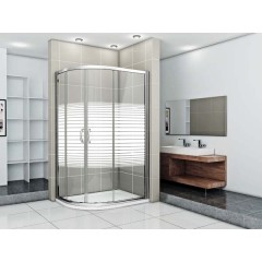 Душевое ограждение GooDDooR Infinity R-120-S-CH