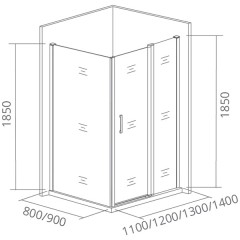 Стенка боковая GooDDooR Jazze SP-90-G-BR