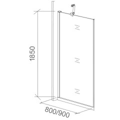 Стенка боковая GooDDooR Pandora SP-90-T-CH