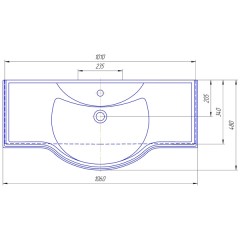 Комплект мебели BAS Прага 105 орех