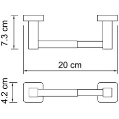 Держатель туалетной бумаги WasserKRAFT Lippe K-6522