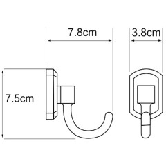 Крючок WasserKRAFT Oder K-3023
